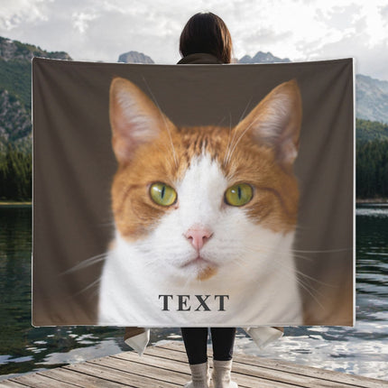 Personalized Portrait Flannel Blanket