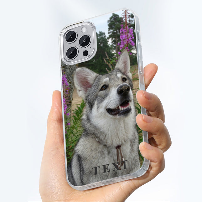 Personalized Pet Portrait iPhone 14 15 Series Mobile Phone Case TPU