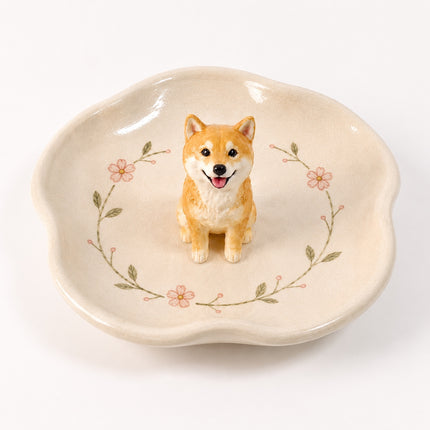 Ceramic Personalized 3D Pet Statue Jewelry ring dish