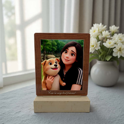 Personalized Acrylic Photo Frame with LED Light