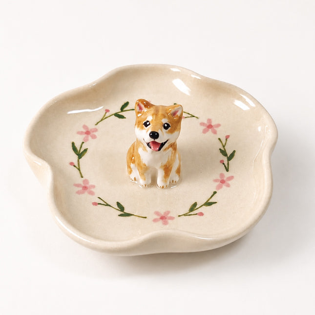 Ceramic Personalized 3D Pet Statue Jewelry ring dish