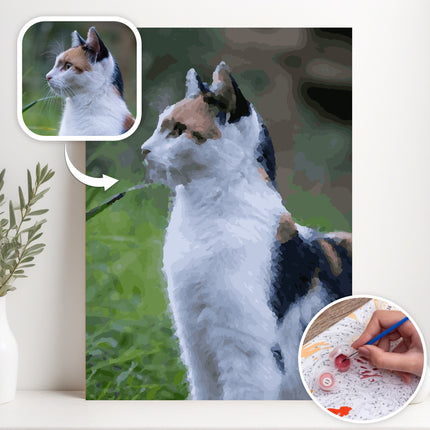 Luv4Tails Personalized Pet Portrait Paint Kit - Paint by Number.