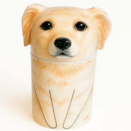 Ceramic Personalized Dog Urn – Pet Memorial Keepsake for Ashes