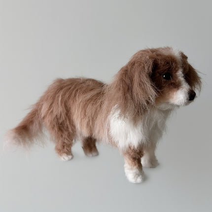 Personalized Custom Realistic Pet Clone – Handcrafted 3D Twist-Wool Sculpture (20cm/8inch Nose-to-Butt)