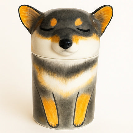 Ceramic Personalized Dog Urn – Pet Memorial Keepsake for Ashes