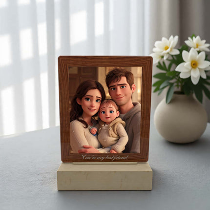 Personalized Acrylic Photo Frame with LED Light