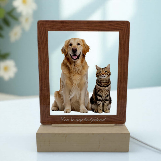 Personalized Acrylic Photo Frame with LED Light