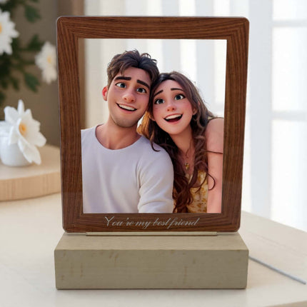 Personalized Acrylic Photo Frame with LED Light