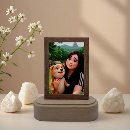 Personalized Acrylic Photo Frame with LED Light