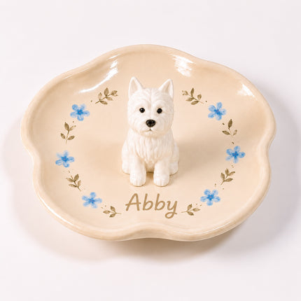 Ceramic Personalized 3D Pet Statue Jewelry ring dish